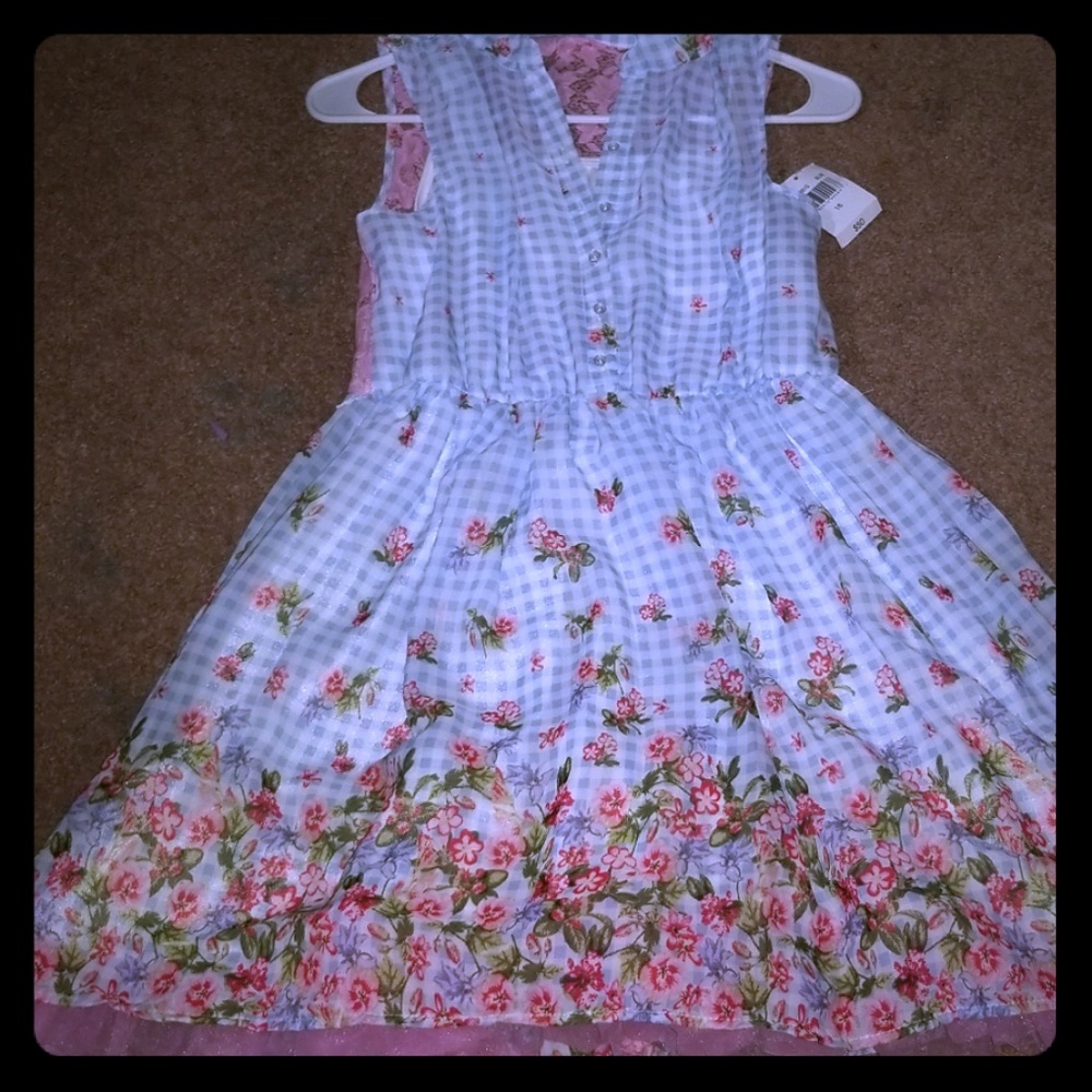 A cute country dress  with flowers
